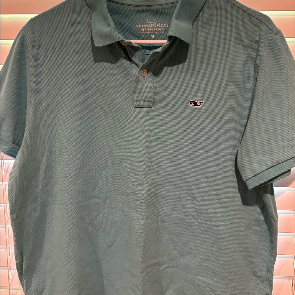 Vineyard Vines Men's Teal Polo Shirt